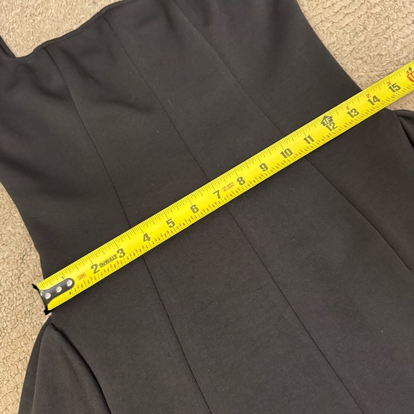 COMMENCE REVOLVE STYLE OLD MONEY  black square neck short dress SIZE M - Picture 11 of 13